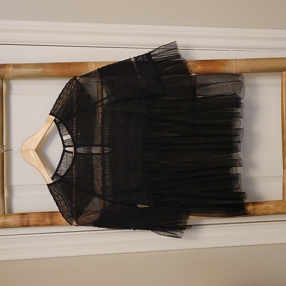 Zara Tiered Sheer Top